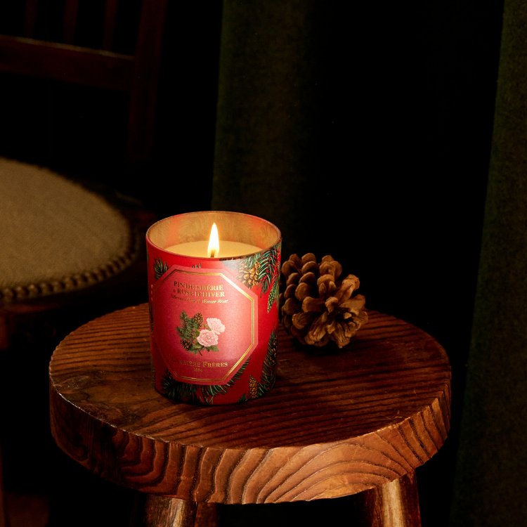 Siberian Pine & Winter Rose Candle