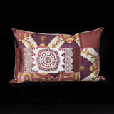 Handmade Pillow with Vintage Lace, Belgium Linen, and Indonesian Fabric