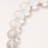 Round Crystal Ball with Silver & Diamond Clasp