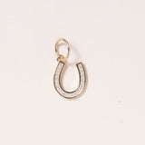 Gold & Diamond Horseshoe Pendant