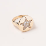 Diamond Star Gold Ring