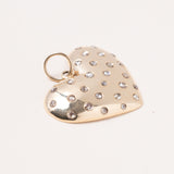 Diamond Dot Gold Heart Pendant