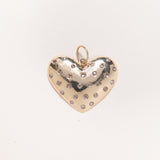 Diamond Dot Gold Heart Pendant