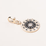 Gold Zodiac Circle Pendant