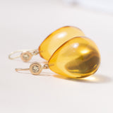 Amber Drop Earrings