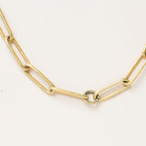 14k Gold Paper Clip Chain
