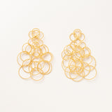 Gold Plated Circle Earrings