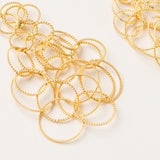 Gold Plated Circle Earrings