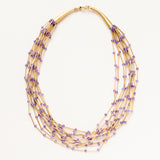 Gold Plated Amethyst Necklace