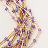 Gold Plated Amethyst Necklace