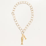 18k Gold Fish Pendant