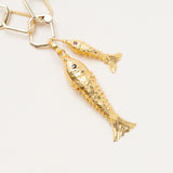 18k Gold Fish Pendant
