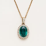 18k Gold & Emerald Necklace