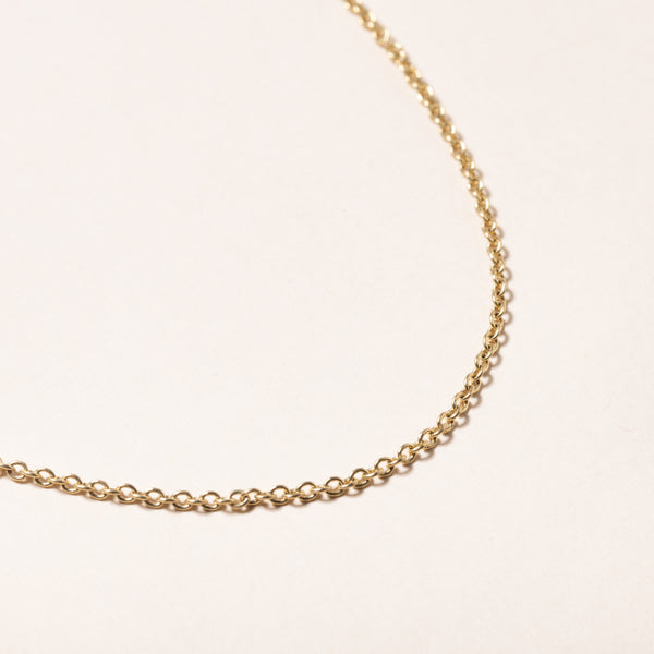 18K Gold Cable chain