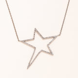Diamond Pave Star Necklace