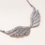 Diamond Pave Wings Necklace