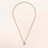 14k Ball Chain w/ double diamond clasp 18"