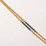 Gold Fused and Sterling SIlver Chain