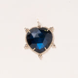 Faceted Labradorite Heart Pendant