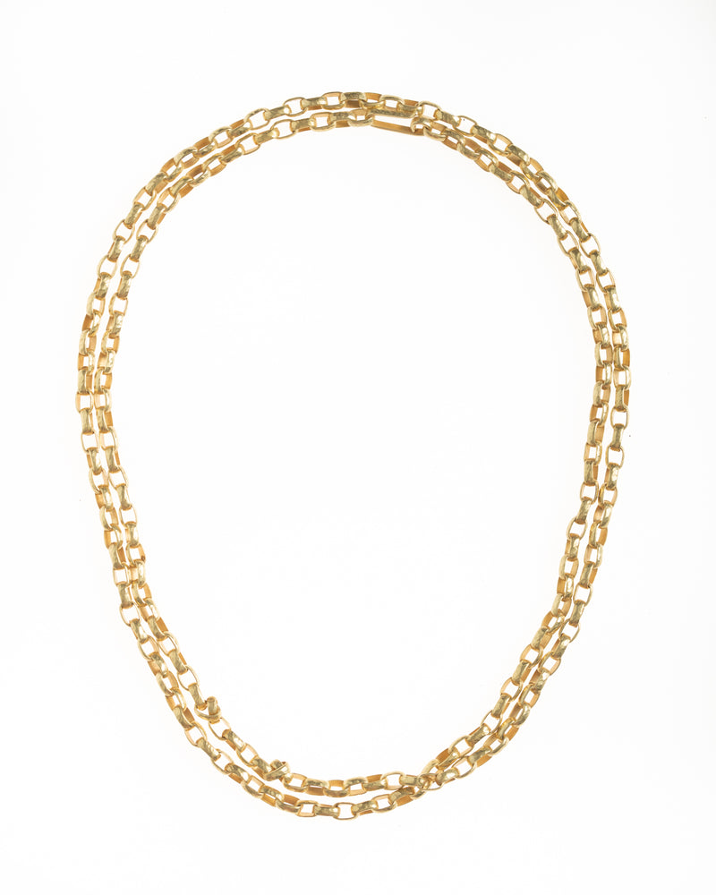heavy gold link 18k chain