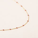 18" Gold and Bead Chain
