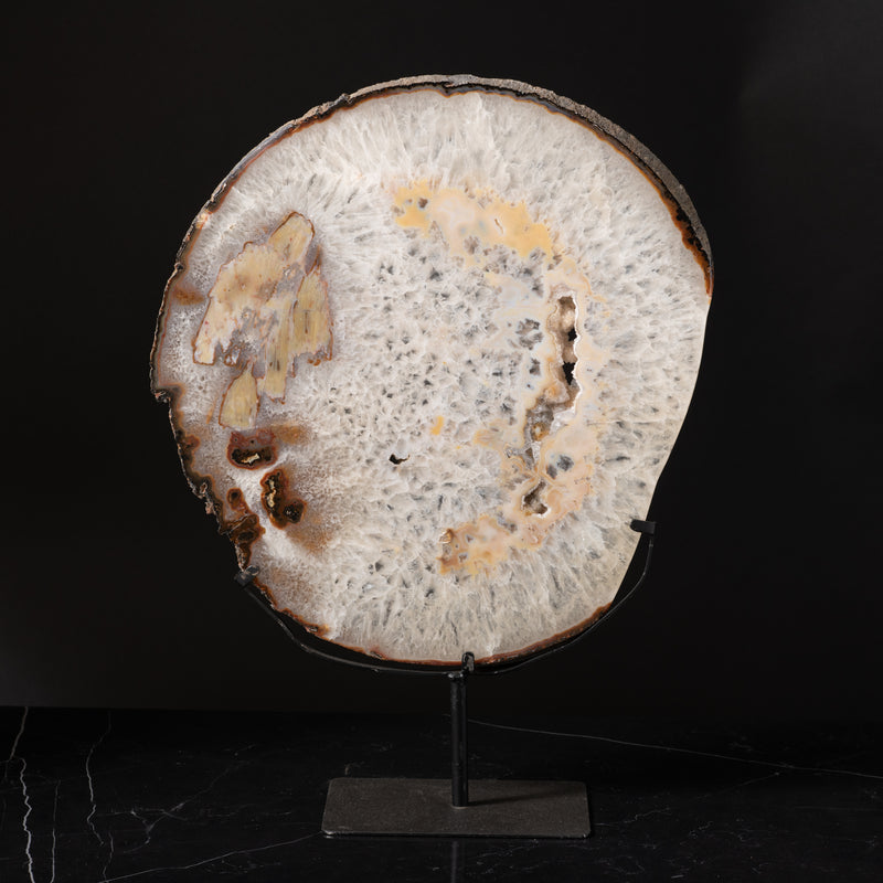Agate Slice on Stand