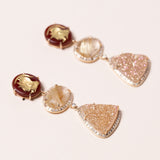 carved carnelian earrings