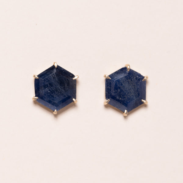Sapphire and 18k Gold Earrings