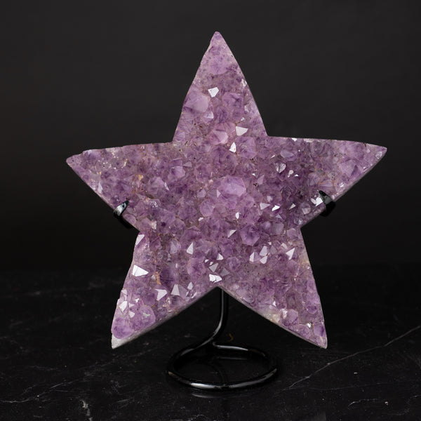 Large Amethyst Star on Stand