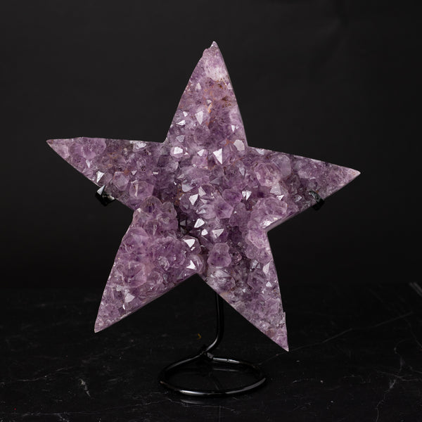 Large Amethyst Star on Stand