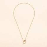 18" Petite Gold Chain with Diamond Star Clasp