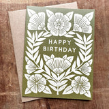 "Happy Birthday," Greeting Card