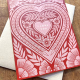 "I Love You," Greeting Card