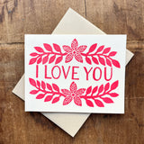 "I Love You," Greeting Card