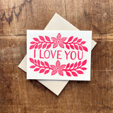 "I Love You," Greeting Card