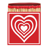 Concentric Heart | Square - Safety Matches