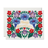 Petunia Anniversary greeting card