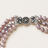 Sweet Water Pearl Necklace with Indian Silver Clasp