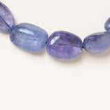 Tanzanite Necklace with Silver & Diamond Snake Clasp
