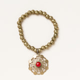 Tibetan & African Beads and Pendants Bloom Bracelet