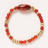Brass, Carnelian