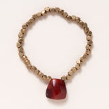Brass & Carnelian