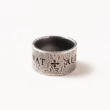 Bold Fortune Sterling Silver Ring - Latin Proverb