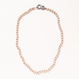Vintage Pearls with Silver/Diamond Clasp Necklace