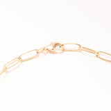 Bronze Ethiopian Cross with Elongated 18K Gold Plated Chain Over Brass