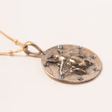18K Gold Filled Satellite Chain with Bronze Bumble Bee Pendant