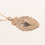 18K Gold Filled Satellite Chain with Bronze Sacred Heart Pendant
