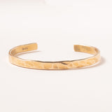 Hammered Simple Cuff Bronze