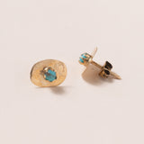 Mini Studs with Turquoise Bronze