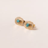 Mini Studs with Turquoise Bronze